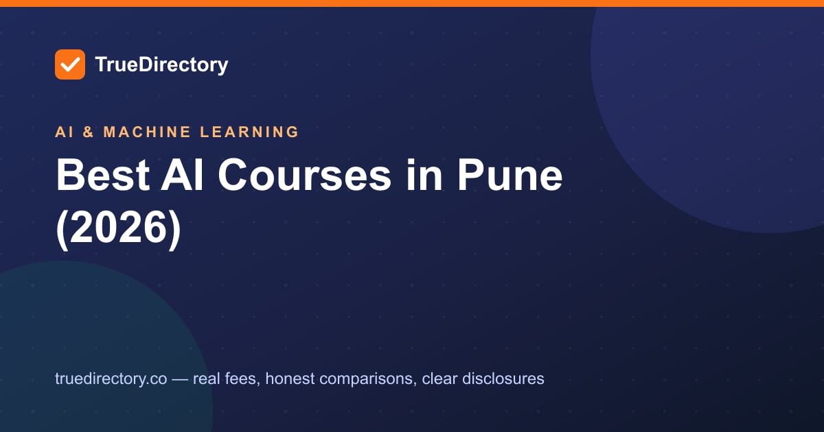 The 5 Best AI Courses in Pune, Honestly Ranked (2026)