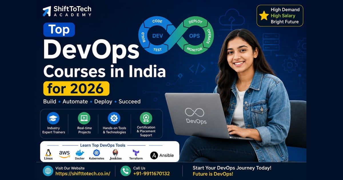 Top DevOps Courses in India for 2026 (With Real Fees & Course Details) — TrueDirectory guide card