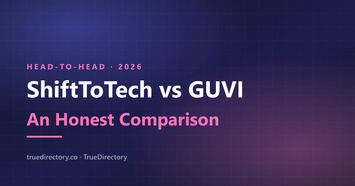 ShiftToTech vs GUVI (2026): Small Batches or the IIT-M Brand? — TrueDirectory guide card